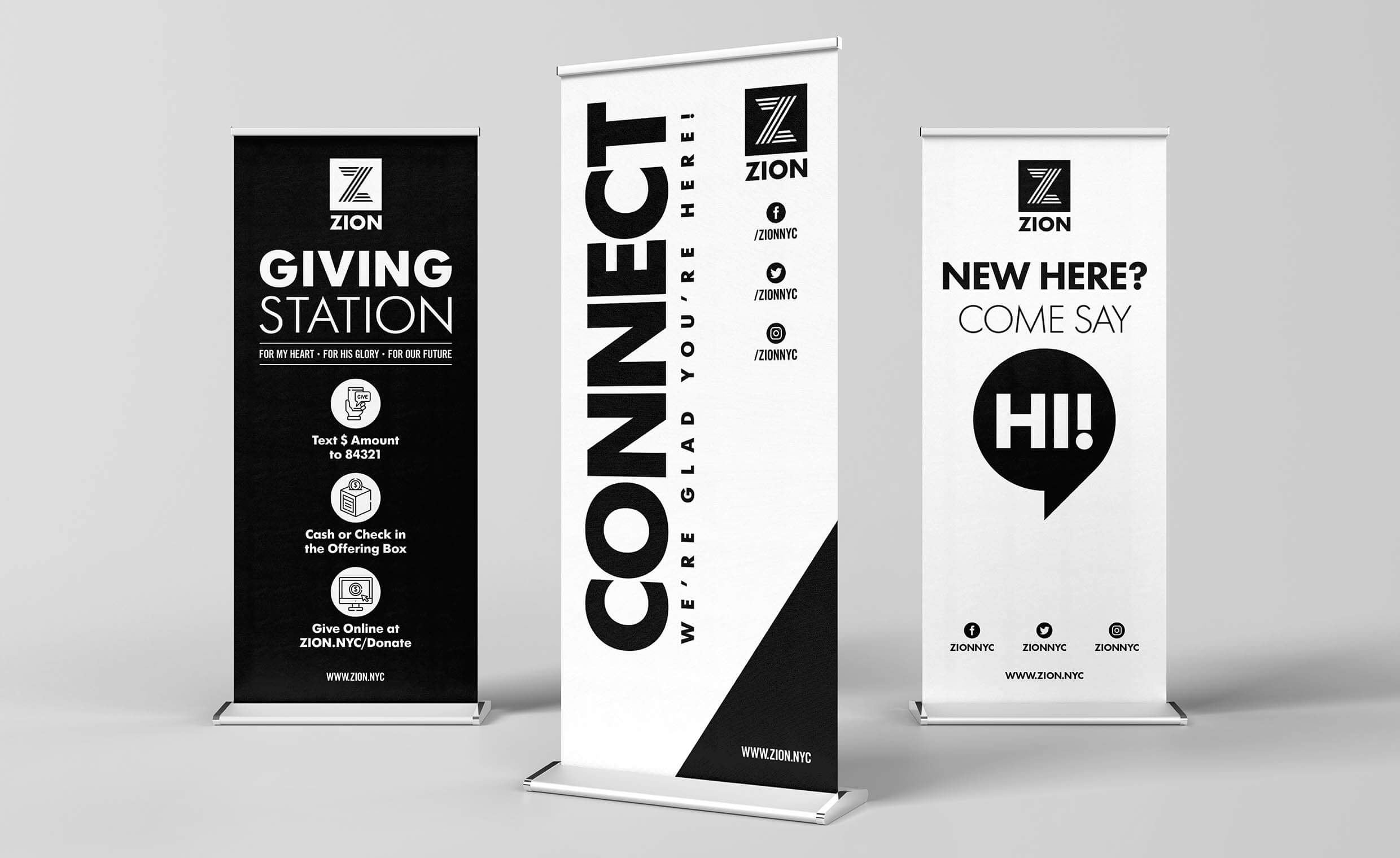ZION NYC Retractable Banners